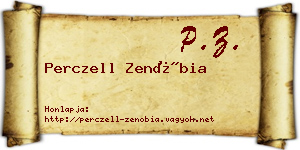 Perczell Zenóbia névjegykártya